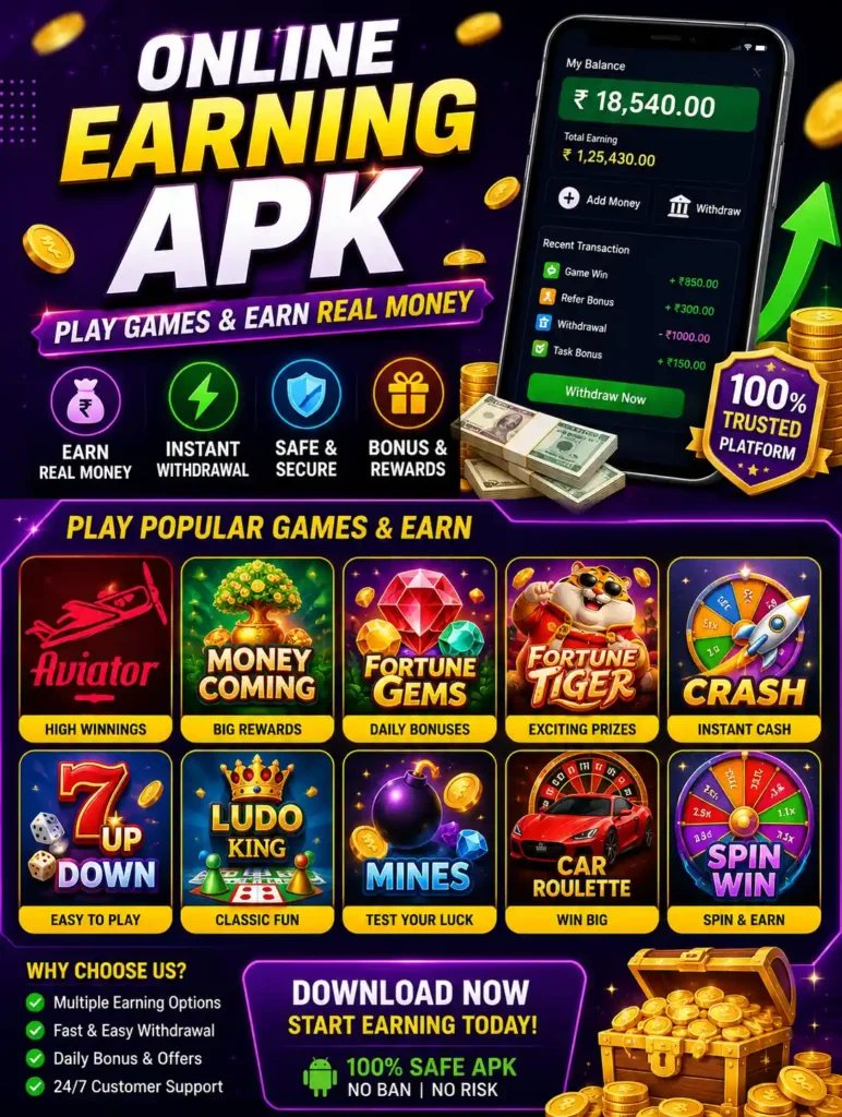 Top games in Online Earning Apk