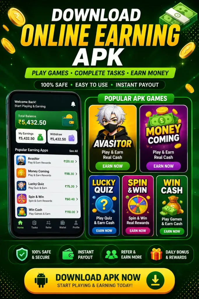 Online Earning apk download for Android 2026