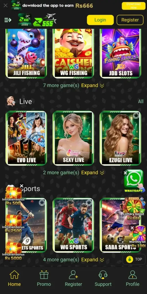 Z555 game best online earning platform